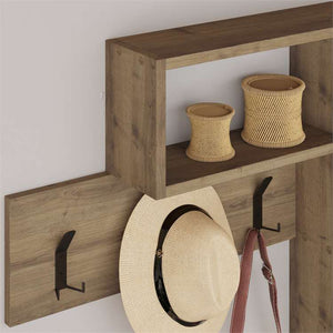 Wall Organizer with Shelves & Hooks - Karrari