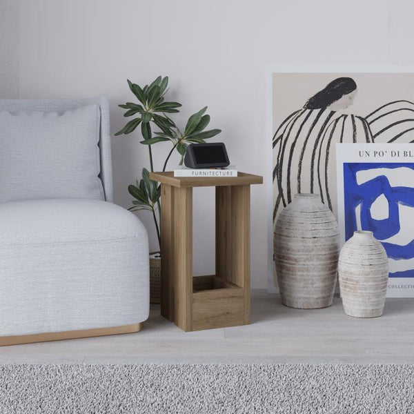 TASOS Side Table with Open Storage - Karrari