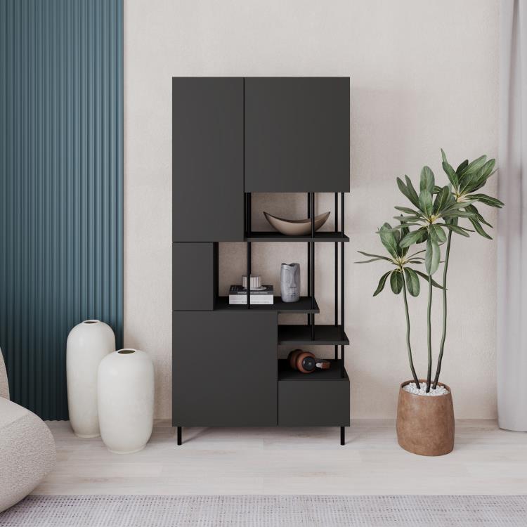Key Bookcase – Anthracite - Karrari