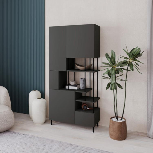 Key Bookcase – Anthracite - Karrari