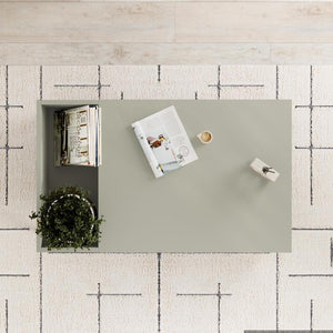 VENA Coffee Table – Ash Green & Metal Black - Karrari