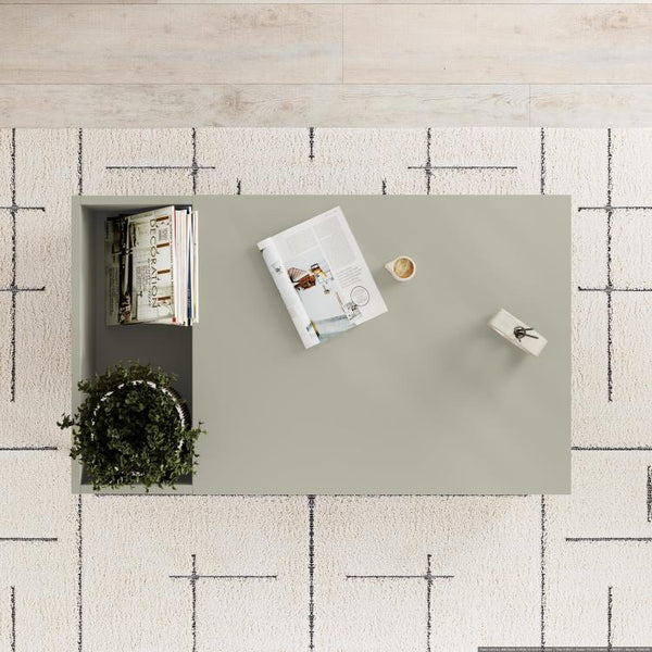 VENA Coffee Table – Ash Green & Metal Black - Karrari