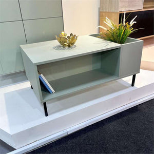 VENA Coffee Table – Ash Green & Metal Black - Karrari