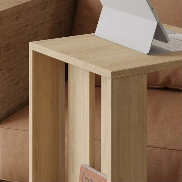 C-Shaped Side Table with Wheels - Karrari