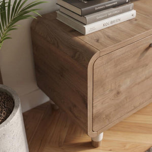 DORO Tv Unit with 2 Drop-Down Doors & Open Shelf