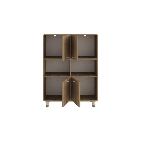 DORO Storage Cabinet with 4 Doors & Open Shelves