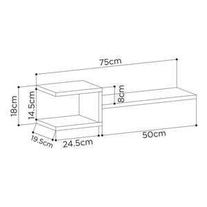 Geometric Floating Wall Shelves - Set of 2 - Karrari