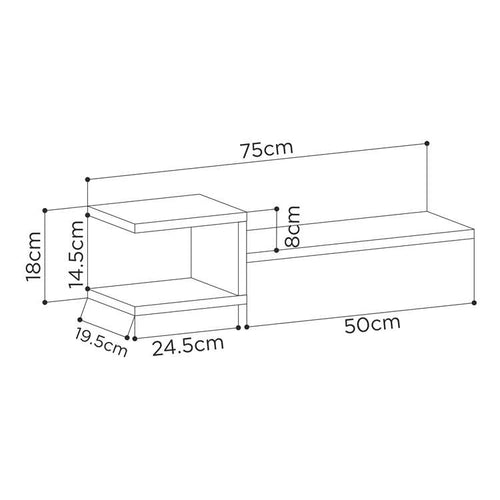 Geometric Floating Wall Shelves - Set of 2 - Karrari