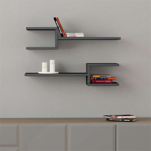 Geometric Floating Wall Shelves - Set of 2 - Karrari