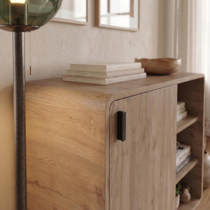 ROVEL Sideboard with Door & Open Shelves