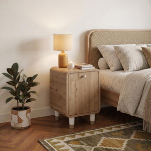 DORO Bedside Table with Drop-Down Door