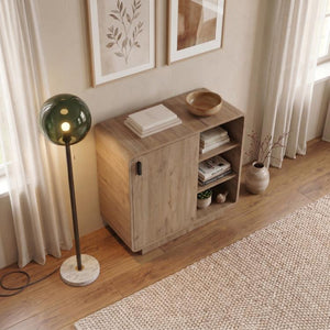 ROVEL Sideboard with Door & Open Shelves