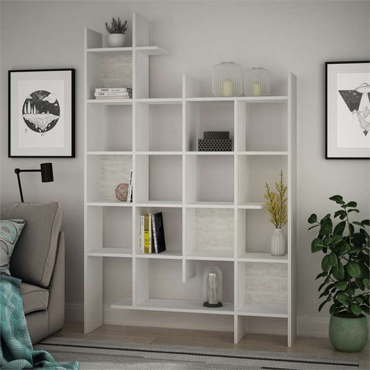 Manco Bookcase, Wood, White