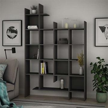 Manco Bookcase, Wood, Grey