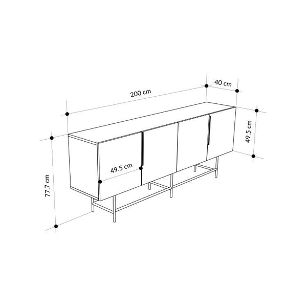 TONTINI Console Sideboard