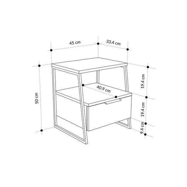 PAL Nightstand With Drawers