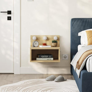 TREO WALL MOUNTED NIGHTSTAND | SAPPHIRE OAK - Karrari