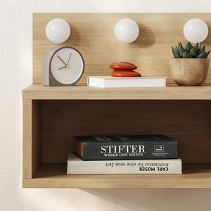 TREO WALL MOUNTED NIGHTSTAND | SAPPHIRE OAK - Karrari