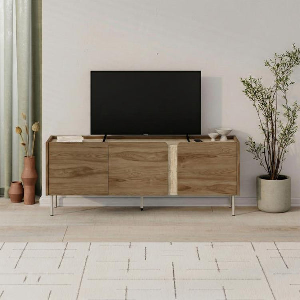 NORM TV RACK TRAVERTINE-DEEP OUD - Karrari