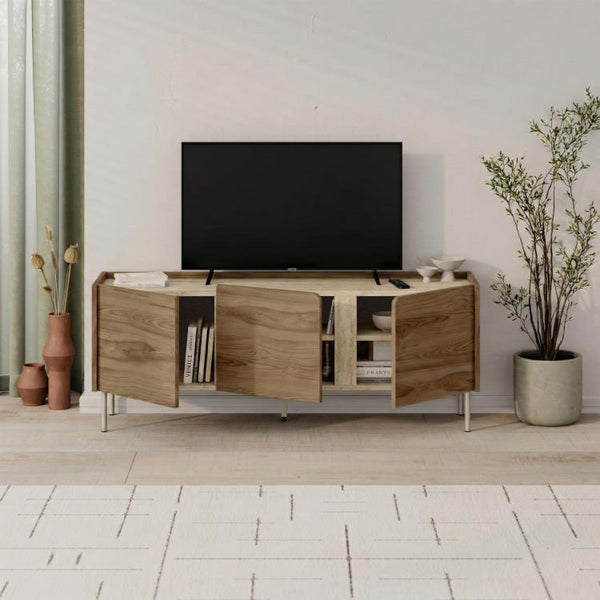 NORM TV RACK TRAVERTINE-DEEP OUD - Karrari