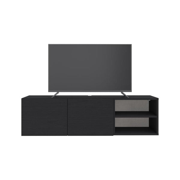 CONRAD TV STAND BLACK WOOD - Karrari