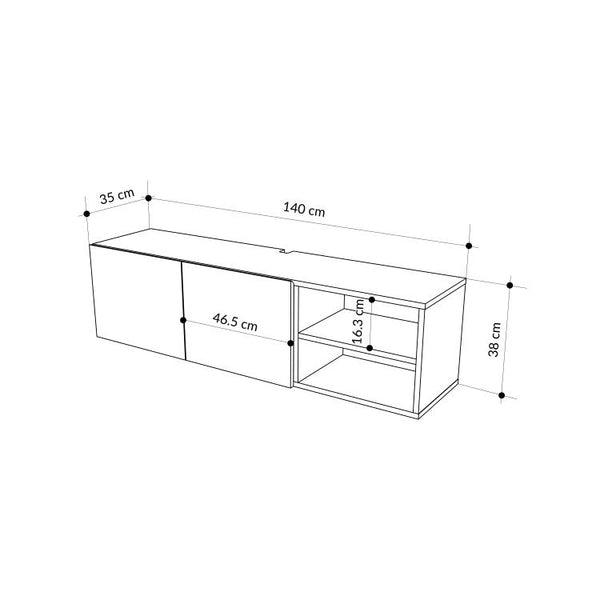 CONRAD TV STAND WHITE - Karrari