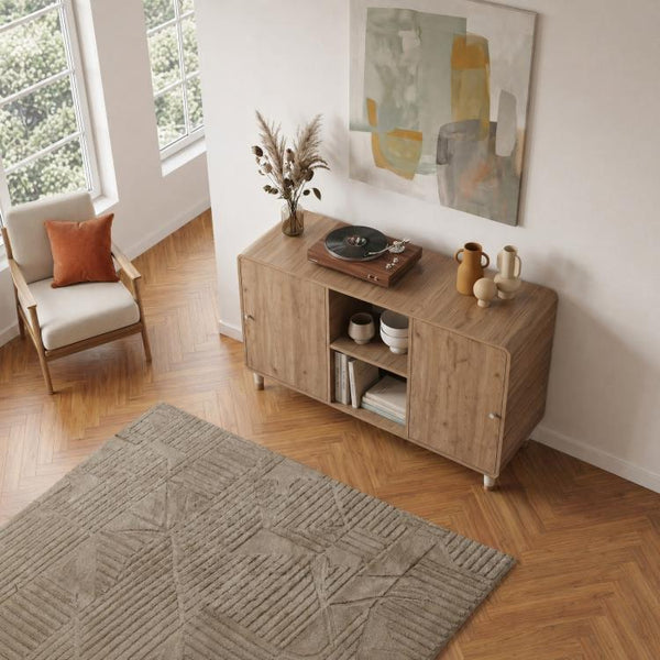 DORO Sideboard with 2 Doors & Open Shelves