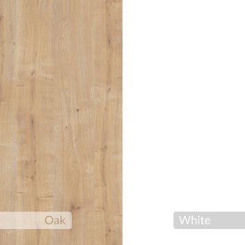 Vertical sideboard, White / Oak