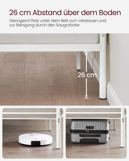 Double Metal Bed Frame (198x141.8cm)