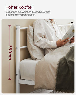 Double Metal Bed Frame (198x141.8cm)