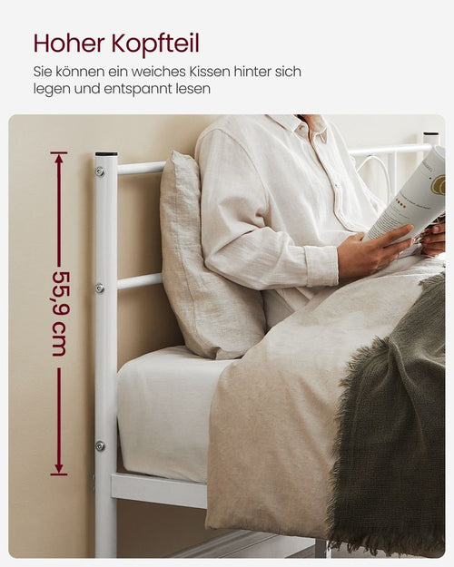 Double Metal Bed Frame (198x141.8cm)