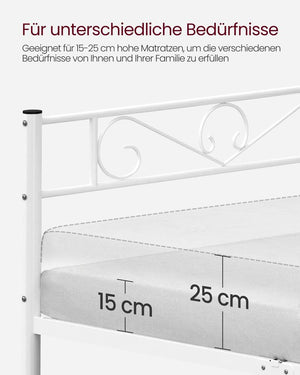 Double Metal Bed Frame (198x141.8cm)