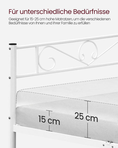 Double Metal Bed Frame (198x141.8cm)