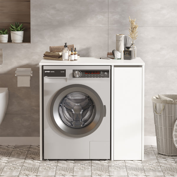 Over Washing Machine Storage Unit 3-Tier Pull-Out Trolley