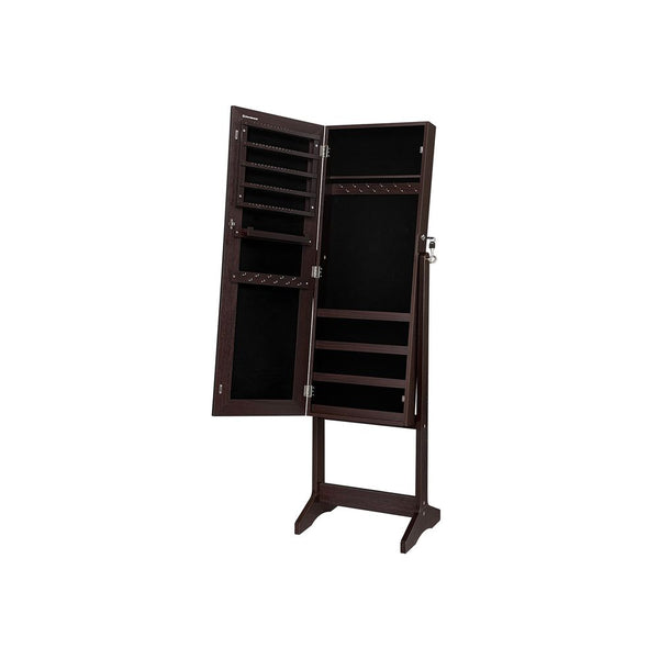 Wooden Look Freestanding Jewellery Cabinet