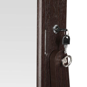Wooden Look Freestanding Jewellery Cabinet