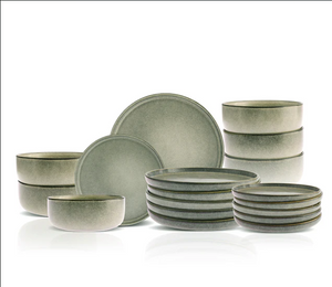 Karaca Skal 18-Piece Multicolour Stoneware Dinner Set - Karrari