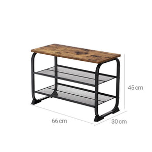 Shoe Bench, Industrial Shoe Rack - Karrari