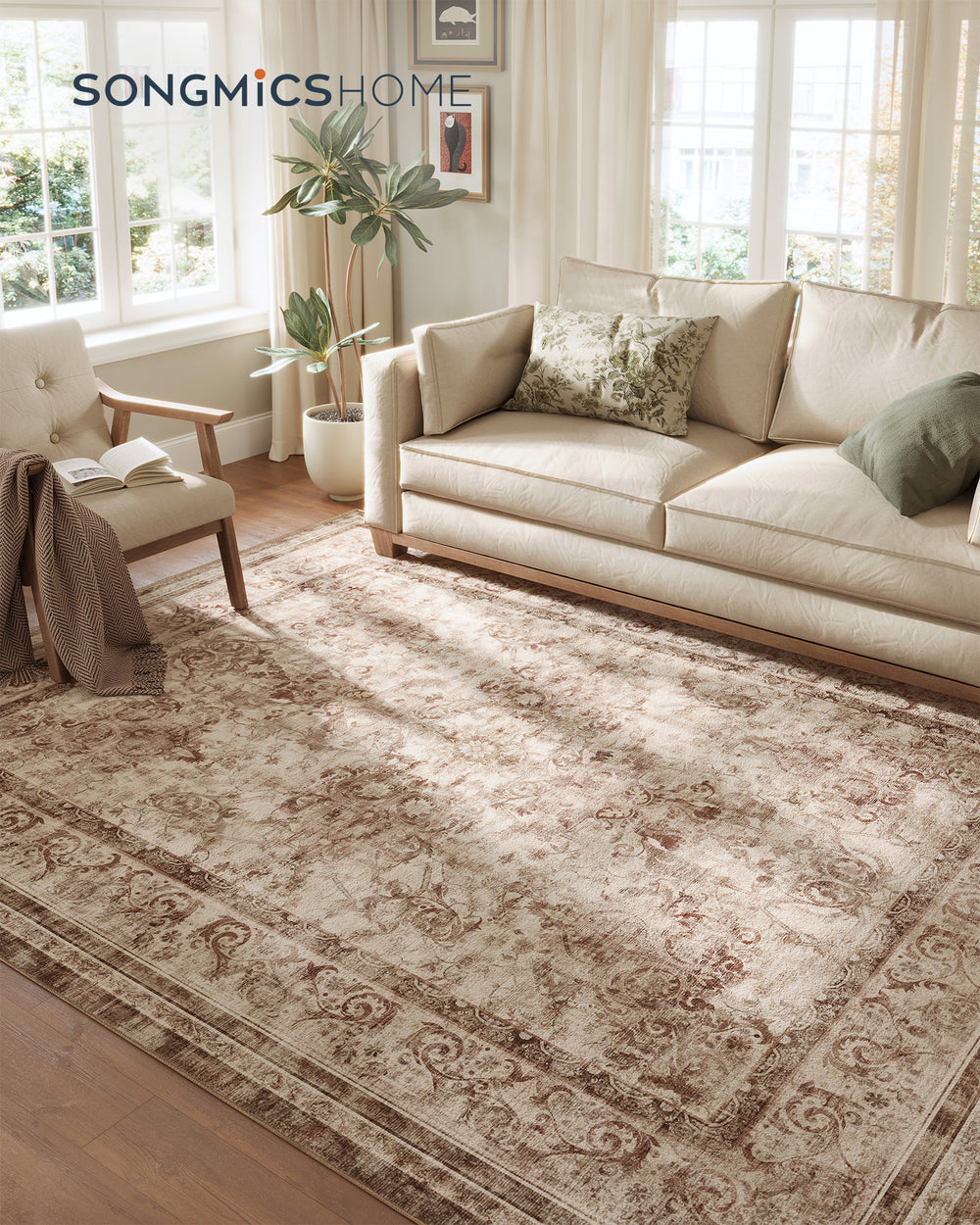 Boho Area Rug – Non-Slip (300x240cm) - Karrari