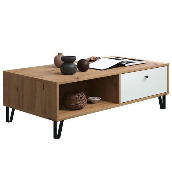 Touch Coffee Table – Artisan Oak & Matt White