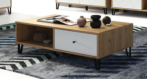 Touch Coffee Table – Artisan Oak & Matt White