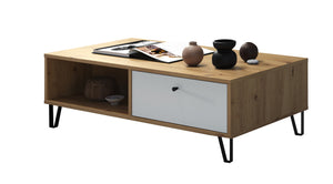 Touch Coffee Table – Artisan Oak & Matt White