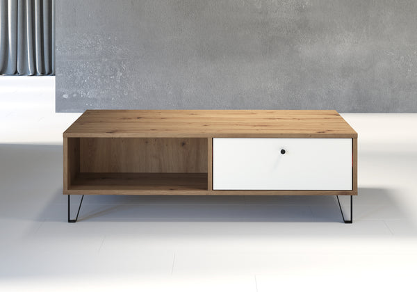 Touch Coffee Table – Artisan Oak & Matt White