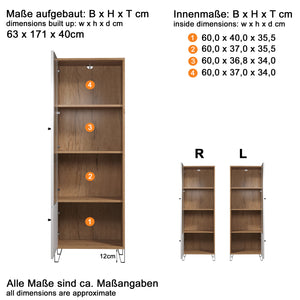 Touch Modern Display Unit – Artisan Oak & White