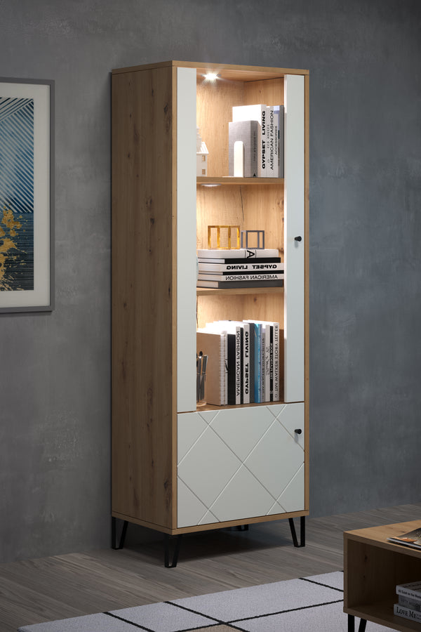 Touch Modern Display Unit – Artisan Oak & White