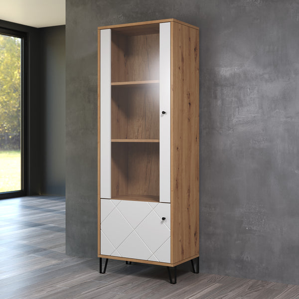 Touch Modern Display Unit – Artisan Oak & White