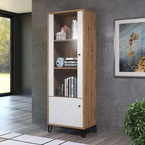 Touch Modern Display Unit – Artisan Oak & White