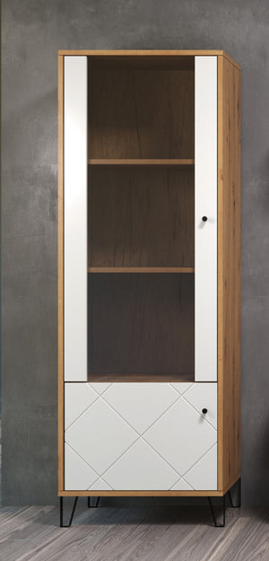 Touch Modern Display Unit – Artisan Oak & White