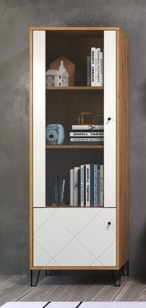 Touch Modern Display Unit – Artisan Oak & White