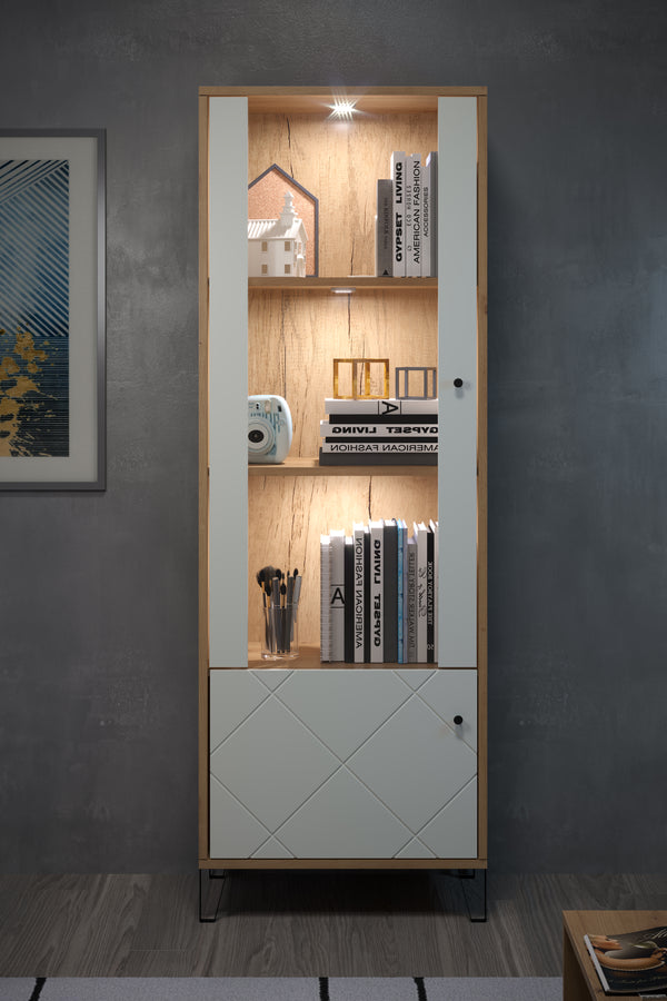 Touch Modern Display Unit – Artisan Oak & White